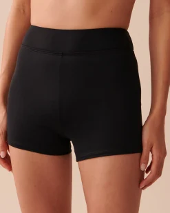 la Vie en Rose Always So Chic|Black Swimwear></noscript>Mid-rise Boyleg Bikini Bottom Black