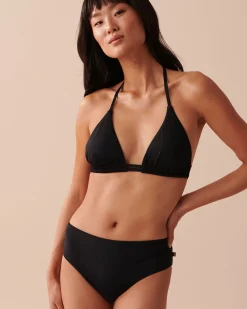 la Vie en Rose Always So Chic|Black Swimwear></noscript>Mid-rise Cheeky Bikini Bottom Black