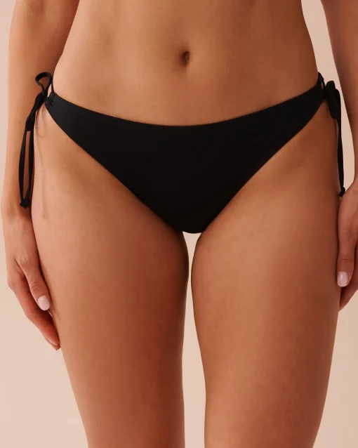 la Vie en Rose Always So Chic|Black Swimwear>Side Tie Brazilian Bikini Bottom Black