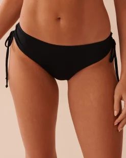 la Vie en Rose Always So Chic|Black Swimwear></noscript>Side Tie Cheeky Bikini Bottom Black