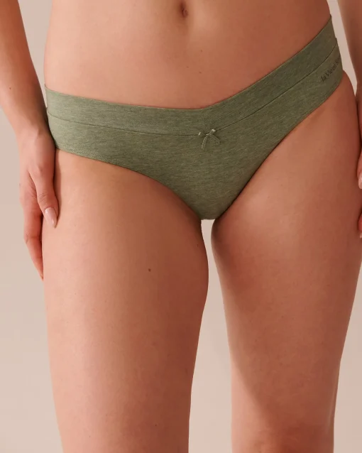 la Vie en Rose Cotton Panties|Bikini>Cotton Bikini Panty Forest Green