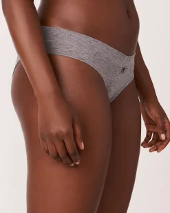 la Vie en Rose Cotton Panties|Bikini>Cotton Bikini Panty Grey