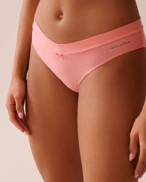 la Vie en Rose Cotton Panties|Bikini>Cotton Bikini Panty Tulip Pink