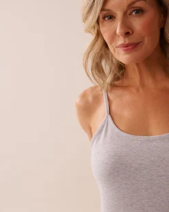 la Vie en Rose Cotton Pajamas|Tops></noscript>Cotton Cami Grey