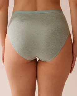 la Vie en Rose Cotton Panties|High Waist>Cotton High Waist Bikini Panty Sage Green