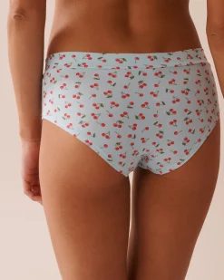 la Vie en Rose Cotton Panties|Hiphugger>Cotton Hiphugger Panty Pale Blue/Cherry