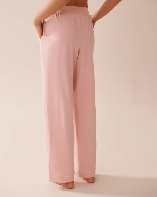 la Vie en Rose Cotton Pajamas|Bottoms>Cotton Pajama Pants Pink & White Polka Dot
