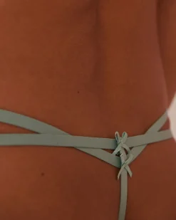 la Vie en Rose String></noscript>Double Elastic Microfiber String Panty Sage Green