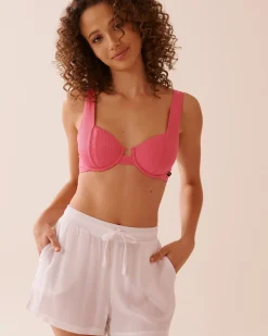 la Vie en Rose Always So Chic|Beachwear></noscript>Gauze Shorts White