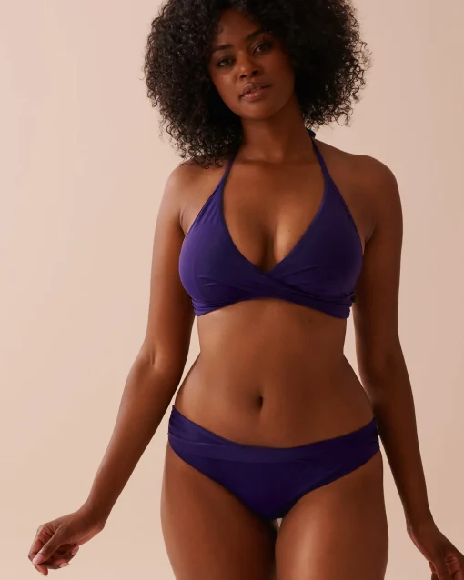 la Vie en Rose A Splashing Escape|Tops>Criss-Cross Triangle Bikini Top Indigo