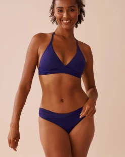 la Vie en Rose A Splashing Escape|Tops></noscript>Criss-Cross Triangle Bikini Top Indigo