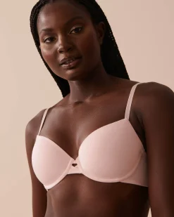 la Vie en Rose T-shirt Bras|Demi Cup>Lightly Lined Demi Modal Bra Pink