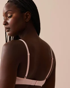 la Vie en Rose T-shirt Bras|Demi Cup>Lightly Lined Demi Modal Bra Pink