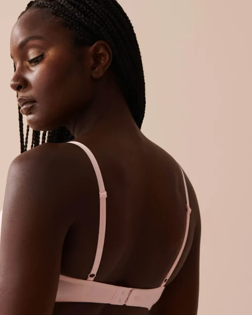 la Vie en Rose T-shirt Bras|Demi Cup>Lightly Lined Demi Modal Bra Pink