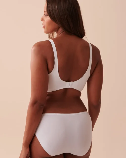 la Vie en Rose T-shirt Bras|Sleek Back>Lightly Lined Sleek Back Bra White