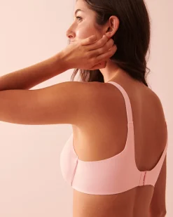 la Vie en Rose T-shirt Bras|Sleek Back></noscript>Lightly Lined Sleek Back Bra Pink