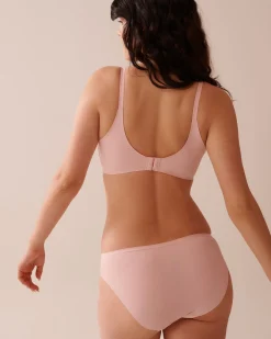 la Vie en Rose Sleek Back|Lightly Lined>Lightly Lined Wireless Sleek Back Bra Pink Flowers