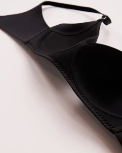 la Vie en Rose T-shirt Bras|Sleek Back></noscript>Lightly Lined Wireless Sleek Back Bra Black