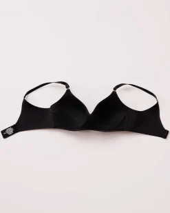 la Vie en Rose T-shirt Bras|Sleek Back></noscript>Lightly Lined Wireless Sleek Back Bra Black