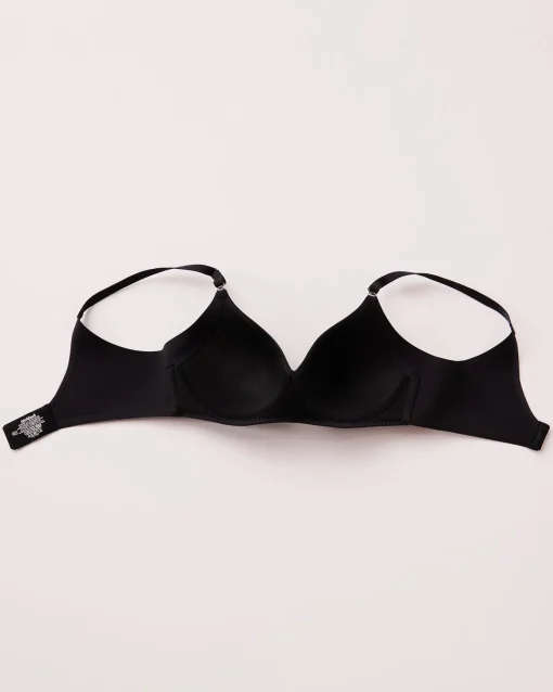 la Vie en Rose T-shirt Bras|Sleek Back>Lightly Lined Wireless Sleek Back Bra Black