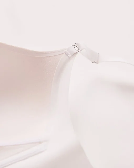 la Vie en Rose T-shirt Bras|Sleek Back>Lightly Lined Wireless Sleek Back Bra White