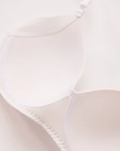 la Vie en Rose T-shirt Bras|Sleek Back></noscript>Lightly Lined Wireless Sleek Back Bra White