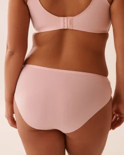 la Vie en Rose Bikini>Microfiber and Mesh Sleek Back Bikini Panty Pink Flowers