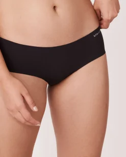 la Vie en Rose Hiphugger>Microfiber Invisible Hiphugger Panty Black