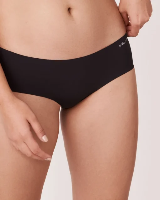 la Vie en Rose Hiphugger>Microfiber Invisible Hiphugger Panty Black