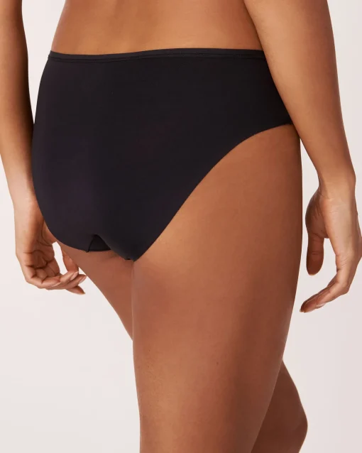 la Vie en Rose Bikini>Microfiber Sleek Back Bikini Panty Black