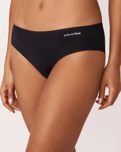 la Vie en Rose Bikini></noscript>Microfiber Sleek Back Bikini Panty Black