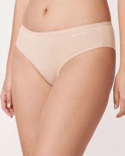 la Vie en Rose Bikini>Microfiber Sleek Back Bikini Panty Latte