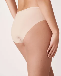 la Vie en Rose Bikini>Microfiber Sleek Back Bikini Panty Latte