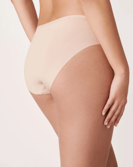 la Vie en Rose Bikini>Microfiber Sleek Back Bikini Panty Latte