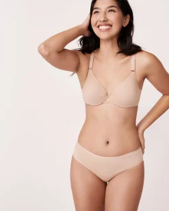 la Vie en Rose Bikini></noscript>Microfiber Sleek Back Bikini Panty Latte