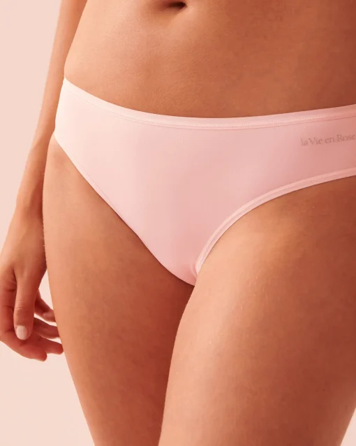 la Vie en Rose Bikini>Microfiber Sleek Back Bikini Panty Pink