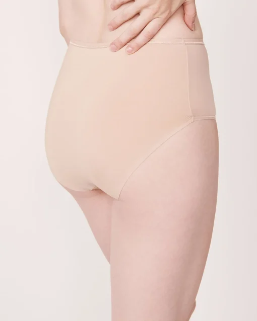 la Vie en Rose High Waist|Bikini>Microfiber Sleek Back High Waist Bikini Panty Latte