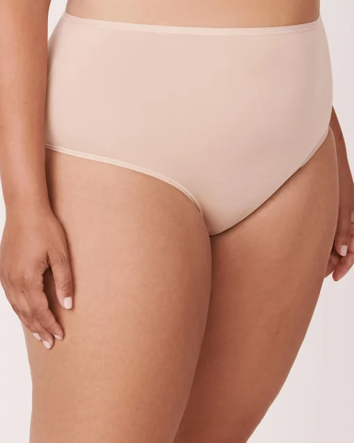 la Vie en Rose High Waist|Bikini>Microfiber Sleek Back High Waist Bikini Panty Latte