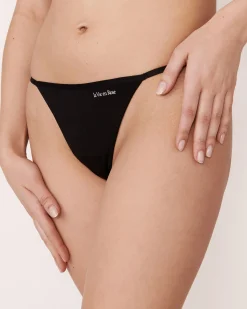 la Vie en Rose String>Microfiber String Panty Black