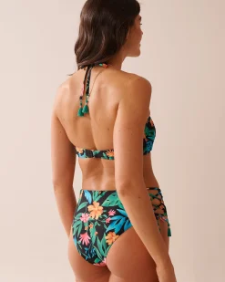 la Vie en Rose Tops></noscript>Cutout Bandeau Bikini Top Midnight Tropics