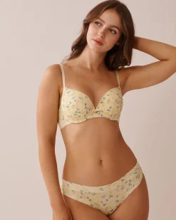 la Vie en Rose Thong>Modal Thong Panty Yellow/Lemon
