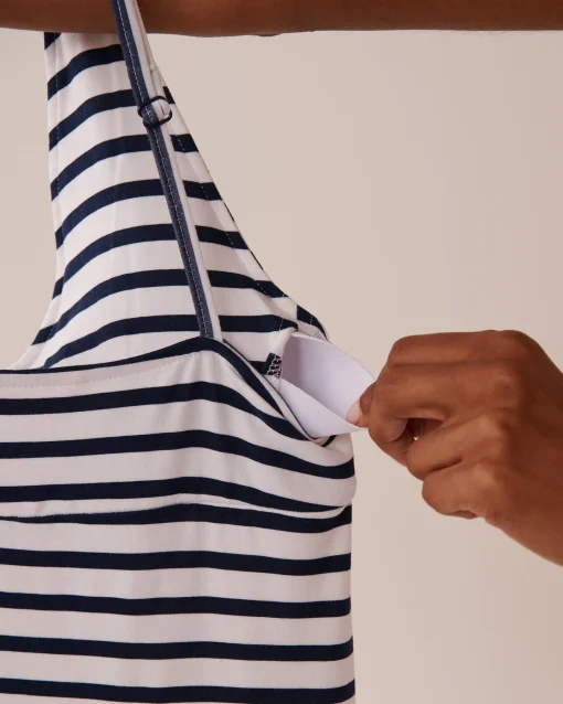 la Vie en Rose The Peachy Dream Collection|Nightshirts>Nautical Stripe Super Soft Nightie Nautical Stripes