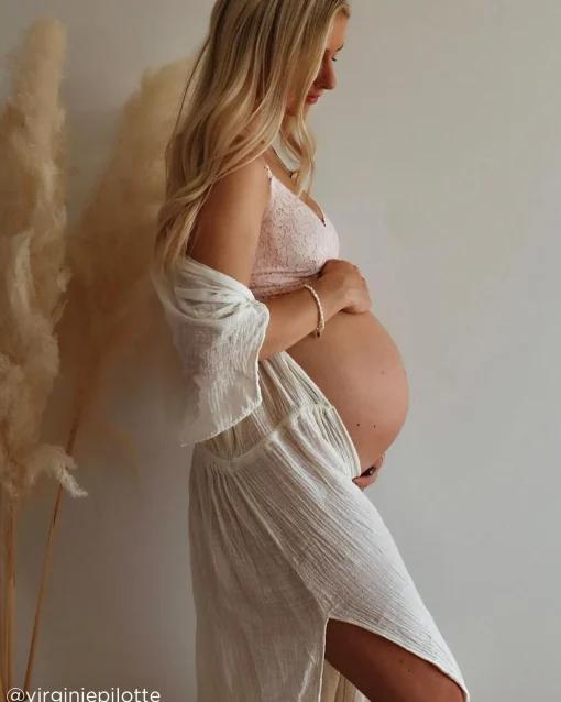 la Vie en Rose Wireless|Unlined>Nursing Lace Bralette Light pink