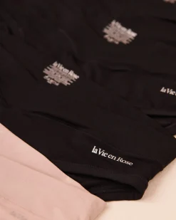 la Vie en Rose Panty Packs|Bikini></noscript>5-Pack Perfect Fit Bikini Panty Black/Shadow Grey