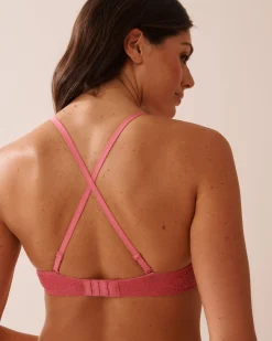 la Vie en Rose Demi Cup|Push-up></noscript>Push-up Demi Bra Watermelon Pink