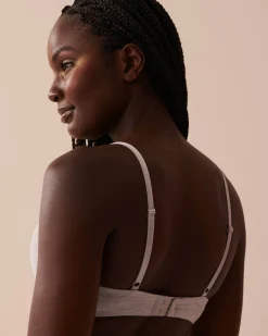 la Vie en Rose T-shirt Bras|Demi Cup>Push-up Demi Modal Bra Grey