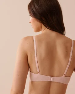 la Vie en Rose T-shirt Bras|Demi Cup>Push-up Demi Modal Bra Pink