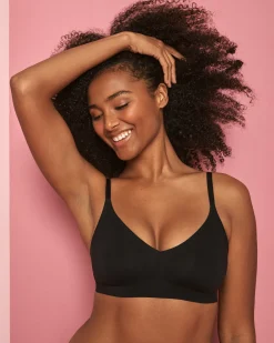 la Vie en Rose Summer Bras|Wireless>Push-up Lounge Bralette Black