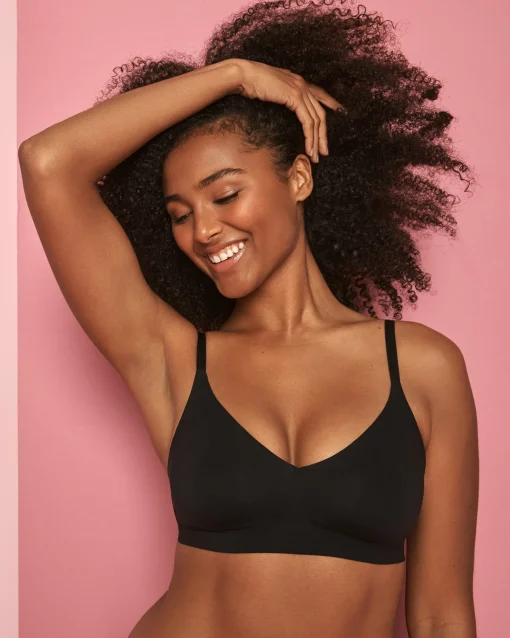 la Vie en Rose Summer Bras|Wireless>Push-up Lounge Bralette Black