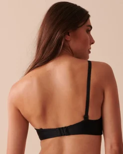 la Vie en Rose Summer Bras|Push-up></noscript>Push-up Strapless Demi Bra Black